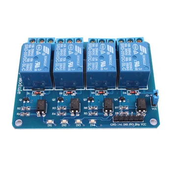 

High Quality DC 5V Electromagnetic Relays Shield for Arduino ARM PIC AVR DSP Electronic 4-Channel Relay Module Parts AA