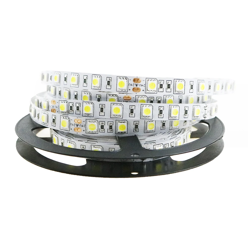 CHINCOLOR Led strip 5050 SMD DC24V light 5M 300led flexible ribbon non-waterproof indoor 6 color options factory sale DA (14)