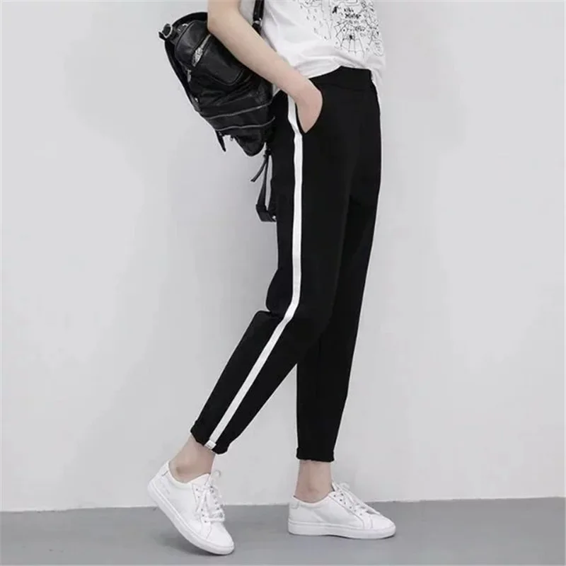 

2018 Spring Sweatpants Casual Harem Pants Loose Trousers For Women Black