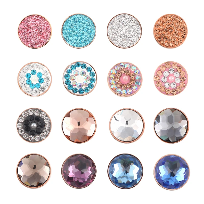 12mm picante cristal magnético disco de monedas para el cambio pulsera DIY Accesorios