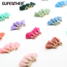 GUFEATHER L69/1cmtassel/Аксессуары для ювелирных изделий/Детали аксессуаров/Ювелирные изделия/Золотое кольцо/серьги кисточки/diy Аксессуары