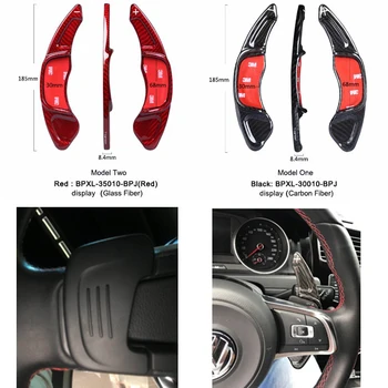 

Real Carbon Fiber Steering Wheel Shift Paddle Shift for Volkswagen GOLF 7 MK7 Scirocco Car Styling