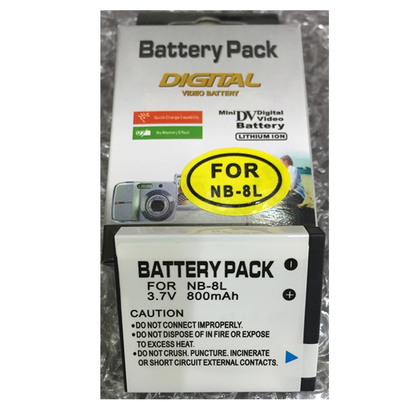 NB 8L NB 8L Digital Camera Battery NB8L lithium batteries pack For ...
