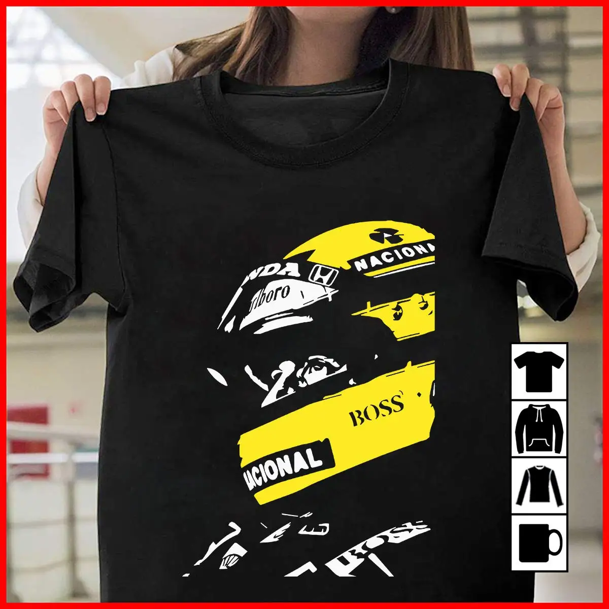Ayrton Senna футболка с длинным рукавом Толстовка с капюшоном Молодежная О-образным вырезом Солнечный свет Мужская футболка Топ тройник