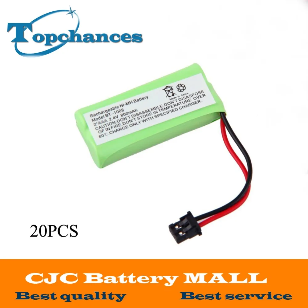20 шт. 800 мАч Ni-MH аккумулятор для телефона Uniden BT-1008 BT1008 BT-1016 BT1016 DCX210 | Электроника