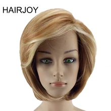 HAIRJOY Women Short Straight Synthetic Wig Blonde Brown Mixed Wigs Free Shipping 4 Colors Available HAIRJOY Women Short Straight Synthetic Wig Blonde Brown Mixed Wigs Free Shipping 4 Colors Available