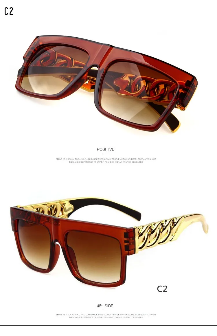Кто милашка Ким солнечные очки в стиле Кардашьян для мужчин и женщин фирменный дизайнер Beyonce знаменитостей хип-хоп плоский верх Ретро Золотая оправа солнцезащитные очки OM1