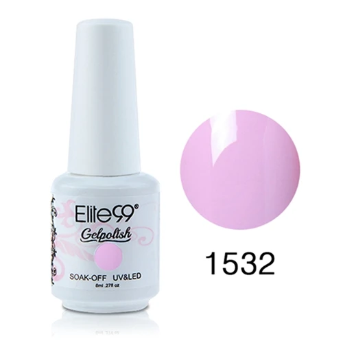 Elite99 8 мл замачиваемый Гель-лак УФ-гель для ногтей лак стойкий великолепный цвет дизайн ногтей маникюр Гель-лаки - Цвет: 1532
