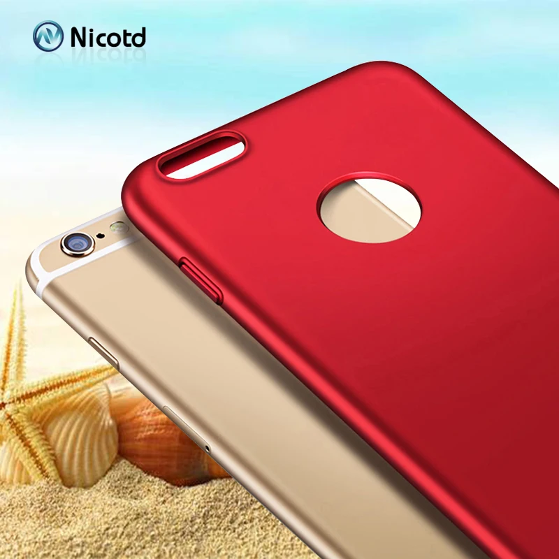 Luxury Hard PC Plastic Matte Cases For iPhone 7 plus Case 6 6s plus Covers For iPhone 8 7 plus X red 360 Full Phone Case Cover (1)