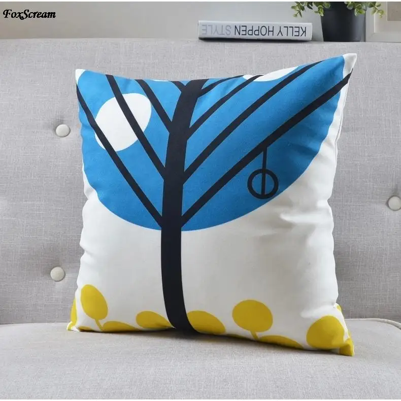 Скандинавский чехол для подушки, декоративные подушки, синие чехлы на подушки для дома, декоративные бархатные подушки, желтый чехол для подушки для дивана - Цвет: 3  45x45cm