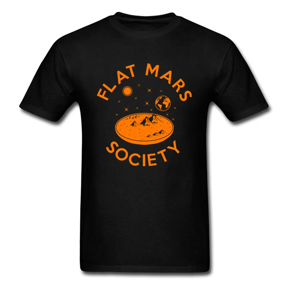 Flat mars society Pure Cotton Top T-shirts for Adult Short Sleeve Crazy Tops Tees Plain Summer Round Neck Tees Normal Flat mars society black