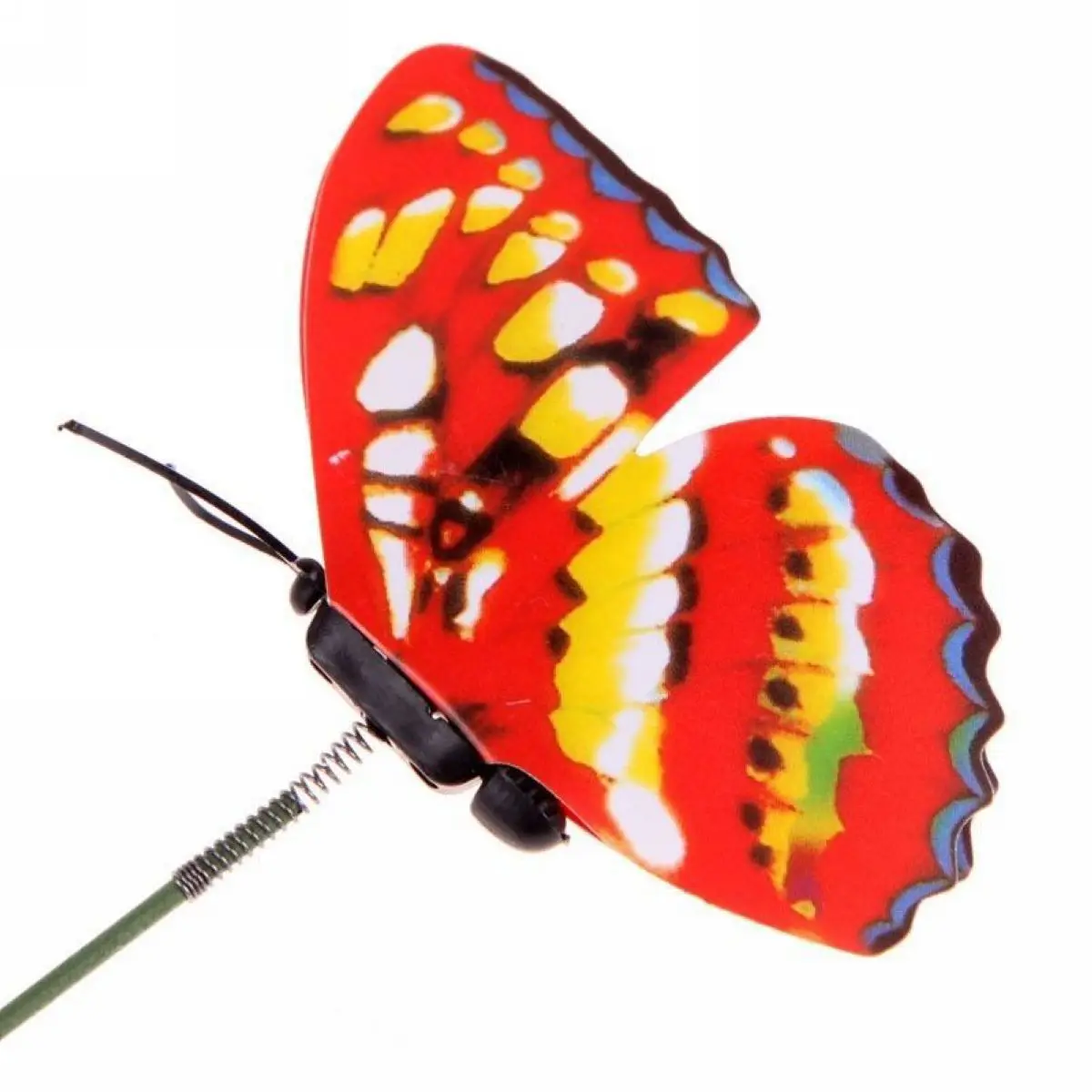 20pcs/pack 3D Colorful Butterfly Sticks Home Yard Lawn Flowerpot Plant Ornament DIY Lawn Decorative Craft