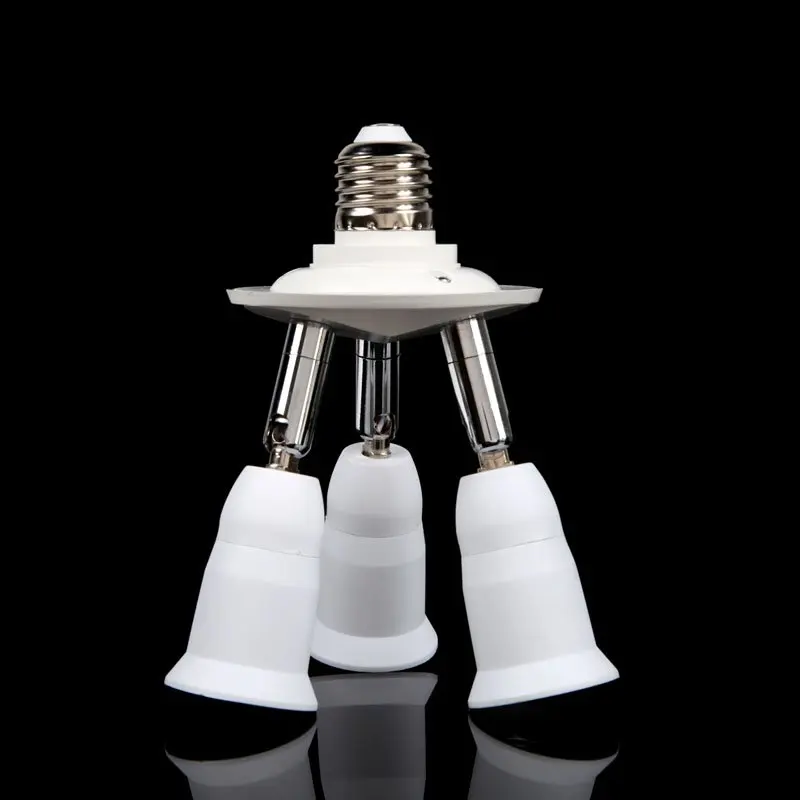 

Adjustable Lamp Holder Converters 360 Degrees Flexible Extended E27 1 to 3 Lamp Base for Home Studio Daylight Bulbs