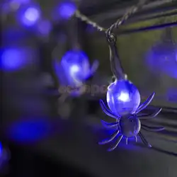 20-LED 86 inch diwal паук строки лампы Фея свет DIY Хэллоуин Декор