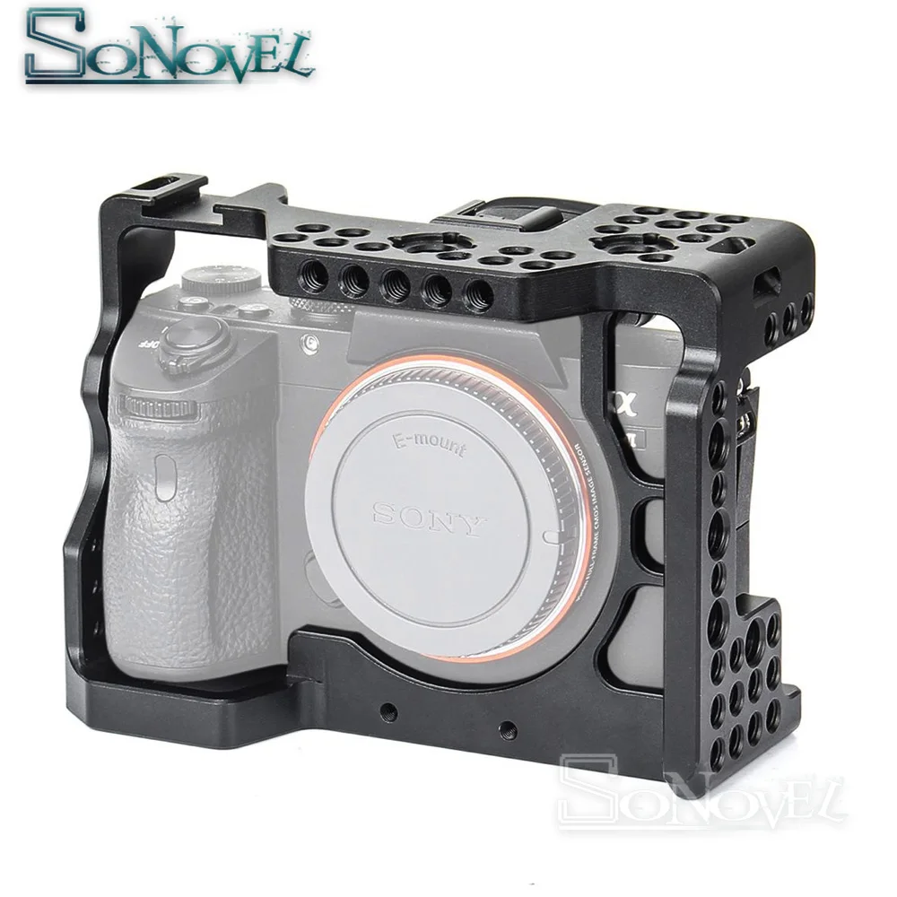 

DSLR A7M3 Camera Stabilizer Cage A7R3 Camera Cage for Sony A7R III / A7M3/ A7 III With Arri Locating Hole 4/1 8/3 Threads hole