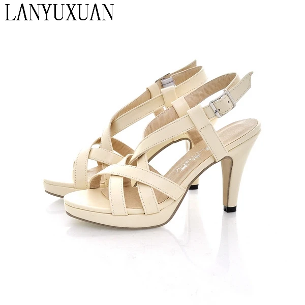 2017 neue Ankunft Limited Big Plus Größe 31 42 Schuhe Frauen Sandalen High Heels Sapato Feminino Sommer Stil Chaussure 61 1|sandals high heels|women sandals high heelssandals high - AliExpress