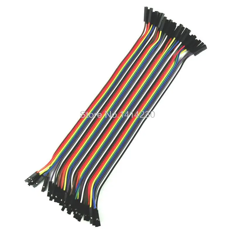 

Hot sales 40root dupont line 20cm 2.54mm 1p-1p Pin Female to Female Color Breadboard Cable Jump Wire Jumper For Arduino