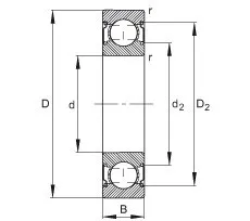 6305-2RS Sealed Bearing 25x62x17 Ball Bearings
