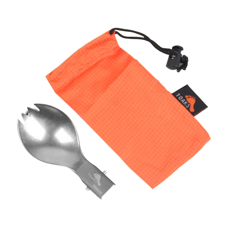 Портативная Складная ложка из титана 18 г|outdoor camping tableware|camping tablewarefolding spoon |