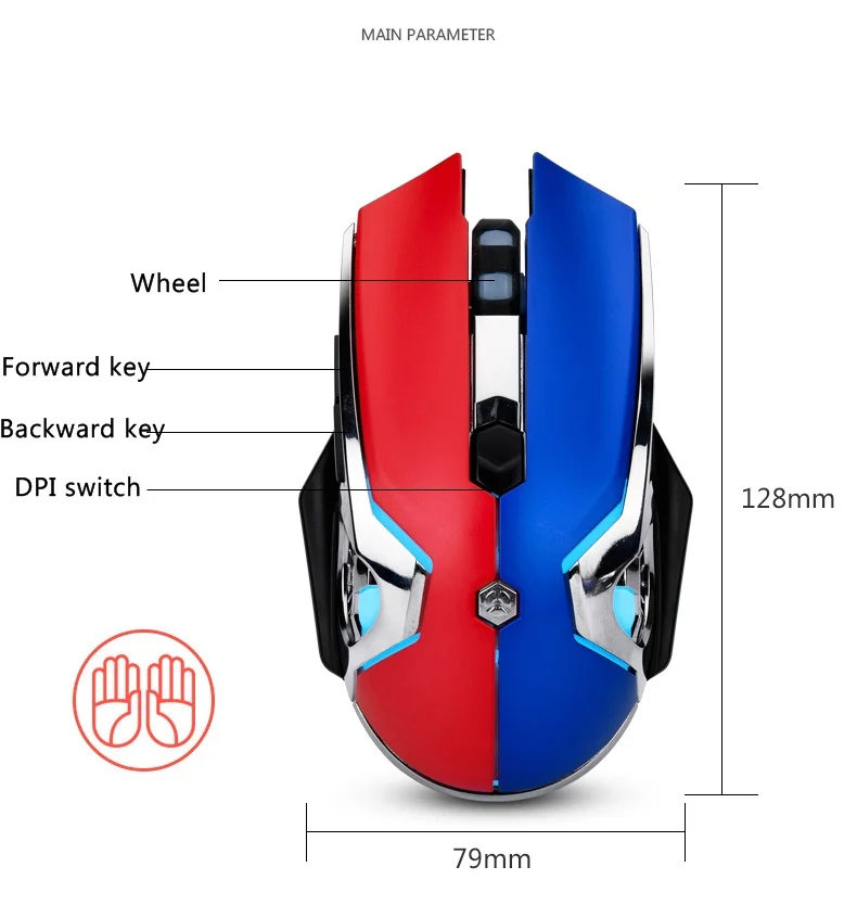 Ajazz AJ120 Gaming Mouse USB Wired Mouse (4)