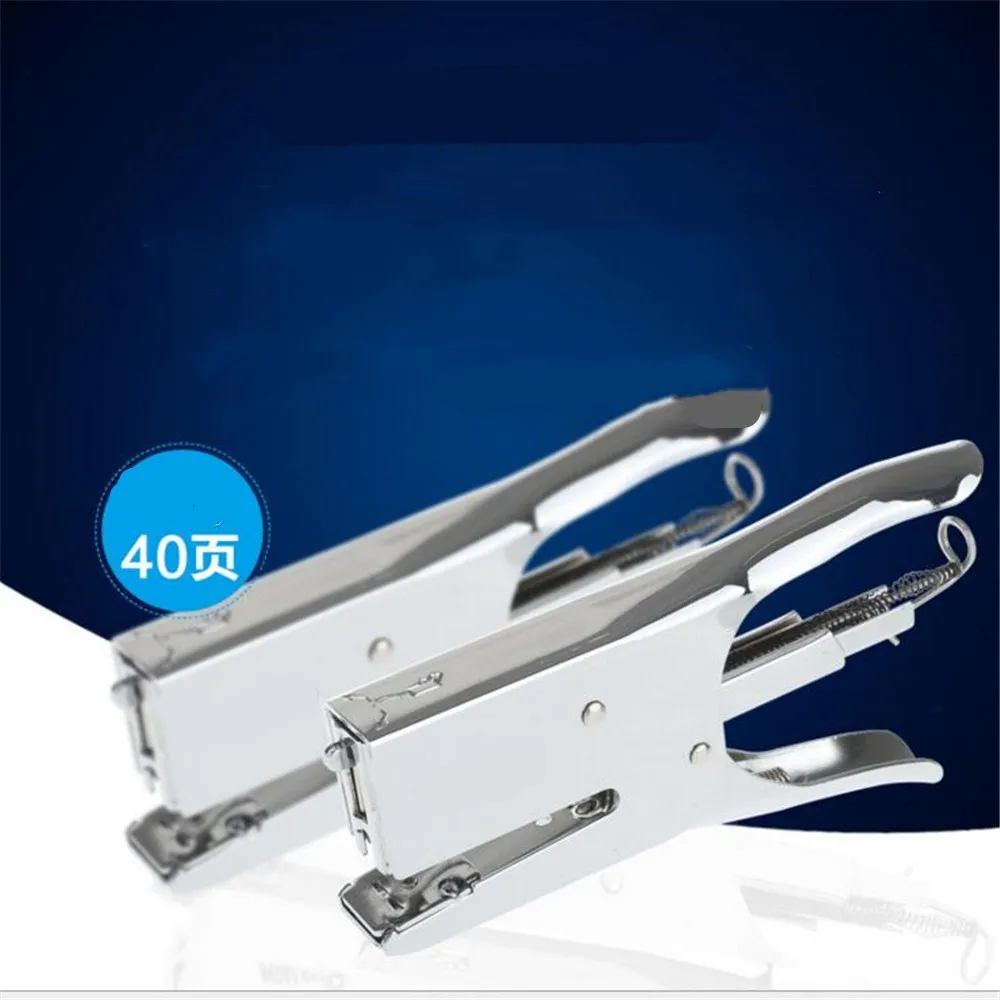 Plier Stapler Manual Metal Hand Stapler Stapling 40 Sheets Hand saving