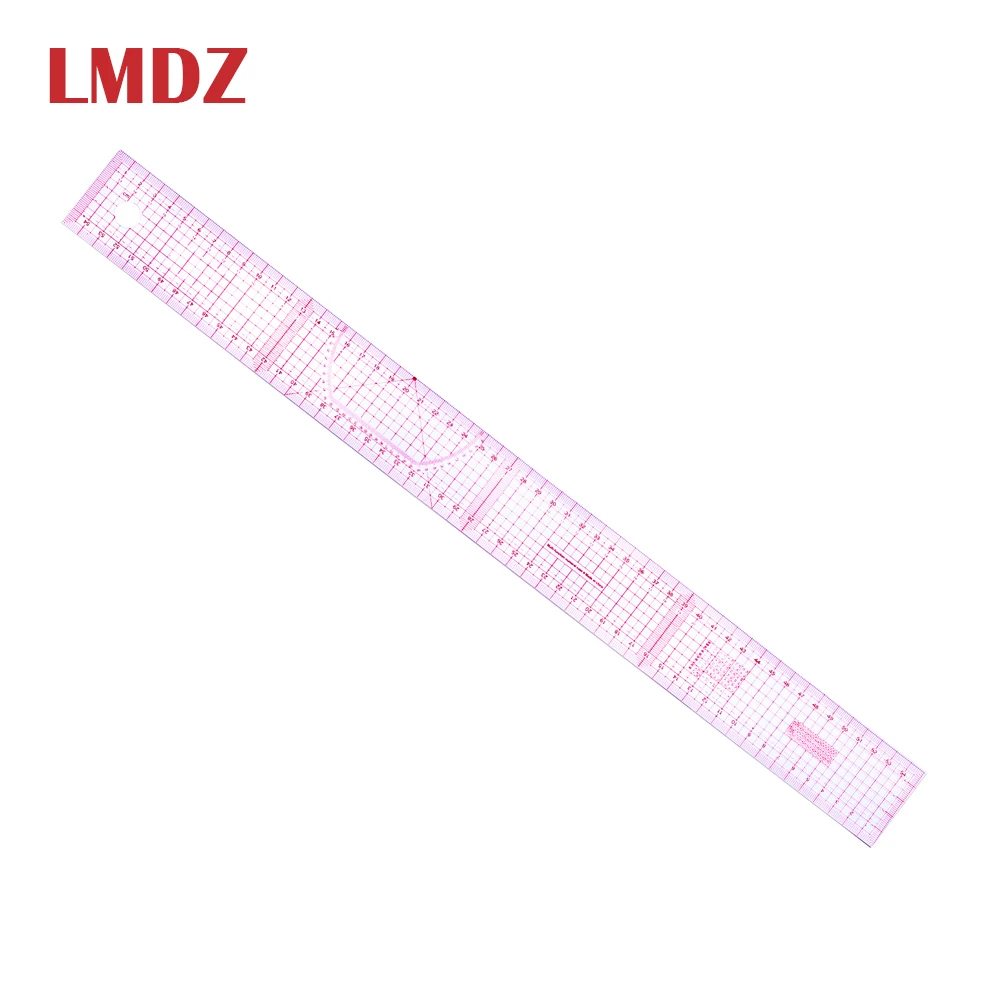 

LMDZ Plastic Sewing Tailor 54 cm Shared Double Side Metric Straight Ruler Transparent Yardstick Patchwork Cloth Cutting Rulers