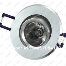 1 Вт высокомощный светодиодный встраиваемый потолочный светильник для шкафа Точечный светильник, лампочка теплая/чистая белая