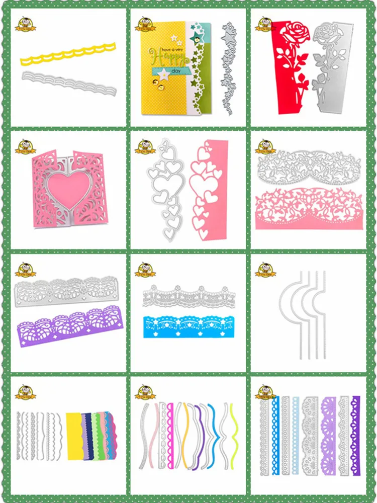 

20 Styles New Arrivals 2019 Lace Flower Dies Scrapbooking Metal Cutting Die Cut For Card Making DIY Album Decor Card Craft Die