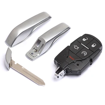 Keyforkess per Chrysler 300, per Dodge Challenger caricabatterie Dart Durango aggiornato 4 1 5 pulsanti telecomando custodia Shell Fob 1 Keyforkess per Chrysler 300, per Dodge Challenger caricabatterie Dart Durango aggiornato 4 1 5 pulsanti telecomando custodia Shell Fob - KEYECU per Chrysler 300 per Dodge Challenger caricabatterie Dart Durango aggiornato 4 1 5 pulsanti