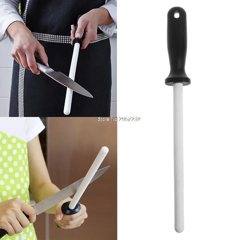 

13" Ceramic Sharpening Rod Stick Sharpener with ABS Handle for Knife Blade Edge