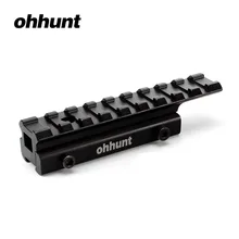 Ohhunt охотничий удлинитель низкий 11 мм ласточкин хвост Airgun. 22 до 20 мм Picatinny Weaver Rail адаптер для прицела с стоп-штифтом