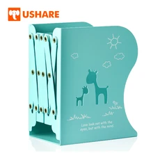 USHARE металлический Регулируемый книжный шкаф полый палевый книжный держатель декоративное украшение для дома книжные концы Органайзер настольный для аксессуаров для подарков