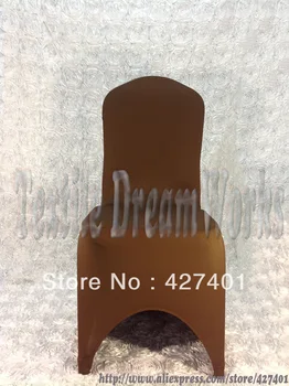 

Hot Sale Chocolate Brown Lycra Chair Cover / Spandex Chair Covers / Wedding Chair Covers For Wedding Decoration & Party