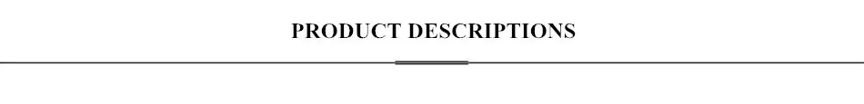 PRODUCT DESCRIPTIONS