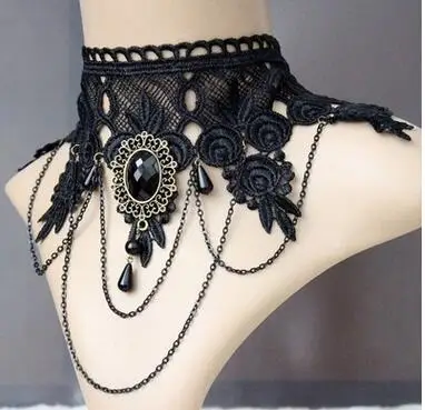 

2019 new fashion lace detachable collar clavicle necklace diy