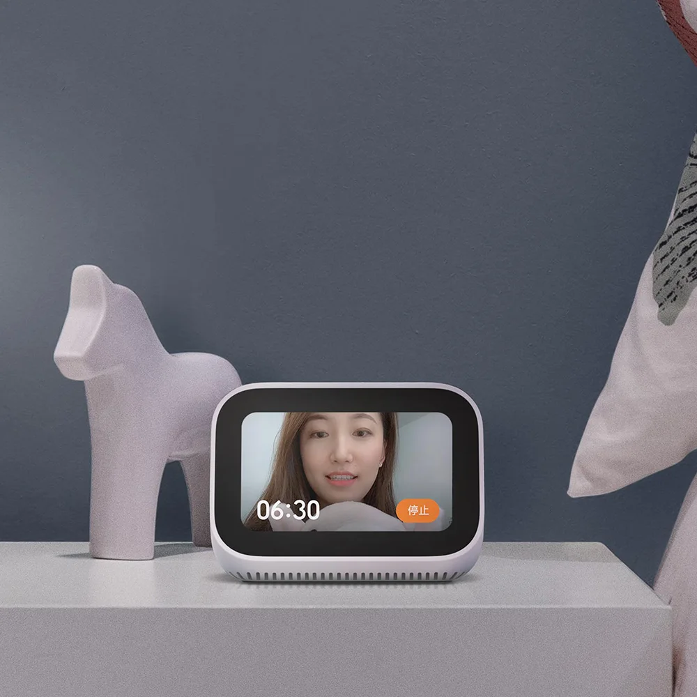 Новый Xiaomi AI сенсорный экран динамик Bluetooth 5 0 цифровой дисплей Будильник WiFi умное