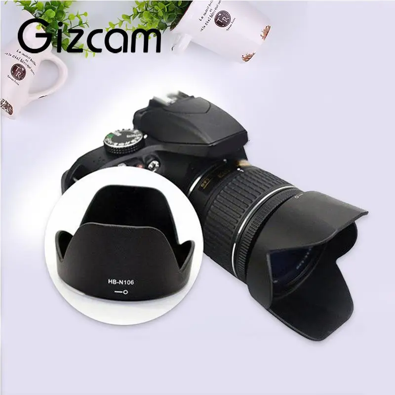 

Lens Hood Shade Replacement For Nikon D3300 D5500 18-55mm f/3.5-5.6G DSLR Camera