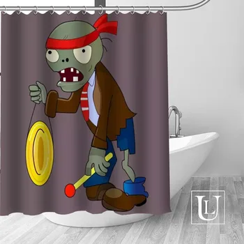 

Best Nice Custom Plants vs. Zombies Shower Curtain Personalized pattern Bath Curtain Waterproof Fabric For Bathroom more size
