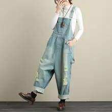 Винтажные Ретро хиппи бохо хип хоп свободные Boyfriend Pantalon Femme Broeken повседневные мешковатые комбинезоны джинсы брюки для женщин брюки