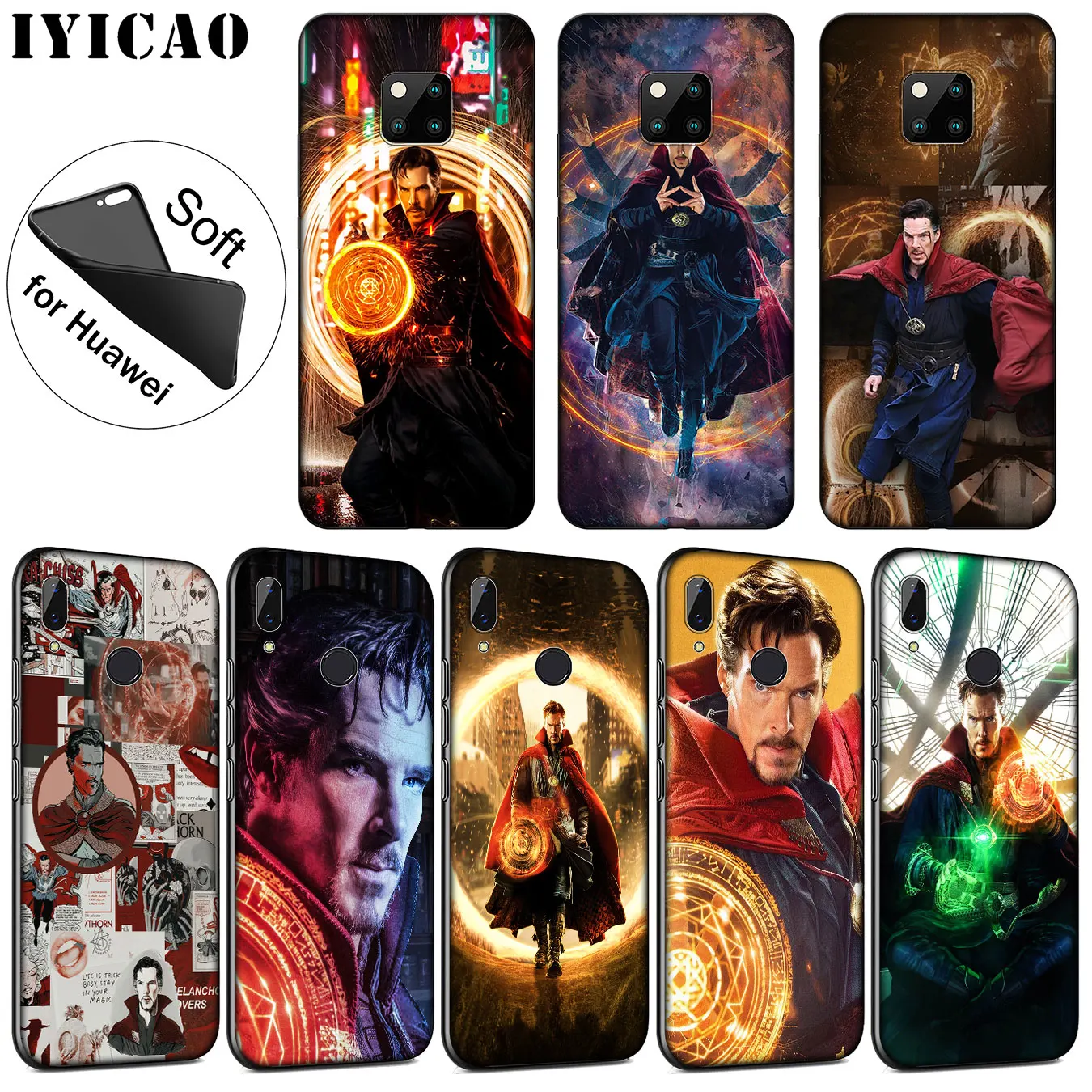 IYICAO Marvel Doctor Stephen Strange Soft Phone Case for Huawei Mate 30 20 10 Pro Nova 5I 5T 5 4 4E 3i 3 2i Lite Smart |