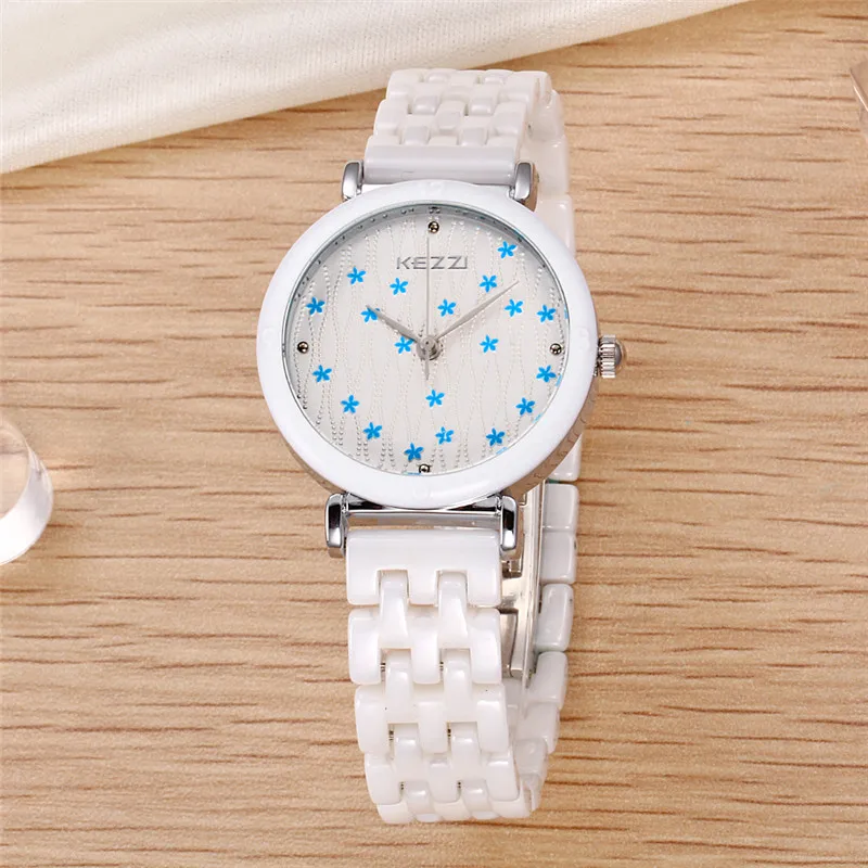KEZZI New Design Top Brand Fashion Ceramic Set Drill And Store Quartz Dress Watch Women Hot Sale Free Shipping k1173 | Наручные часы