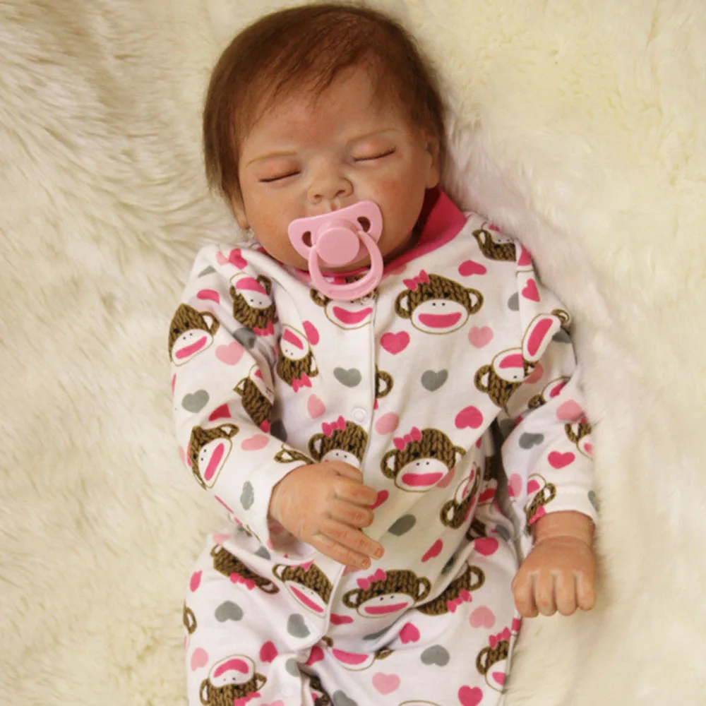 Бразилия доставка Bebe куклы Reborn 22 "55 см мягкие виниловые силиконовые baby Игрушки