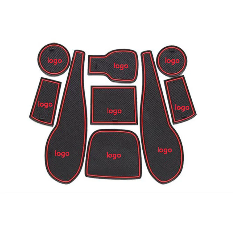 

Dongzhen 9X Auto Car Styling Non-Slip Interior Door Mat Pad Cup Mat Pad Gate Slot Cushion Anti-slip mat For Aveo Sonic 2011-2013