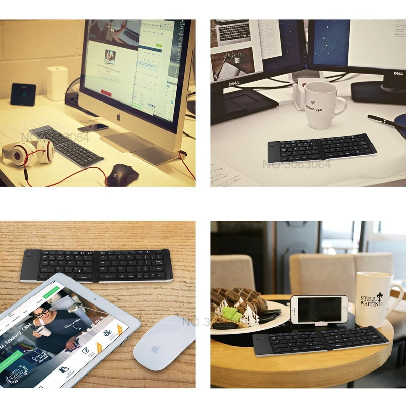8 Foldable Keyboard Bluetooth
