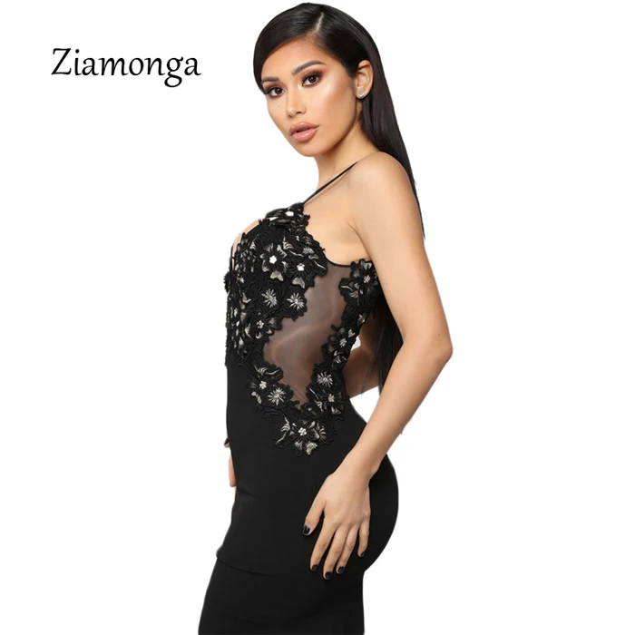 Ziamonga длинное летнее кружевное платье с цветочным рисунком Для женщин спинки Bodycon сексуальные Простой Элегантный Пром Вечеринка свадебное платье макси платье