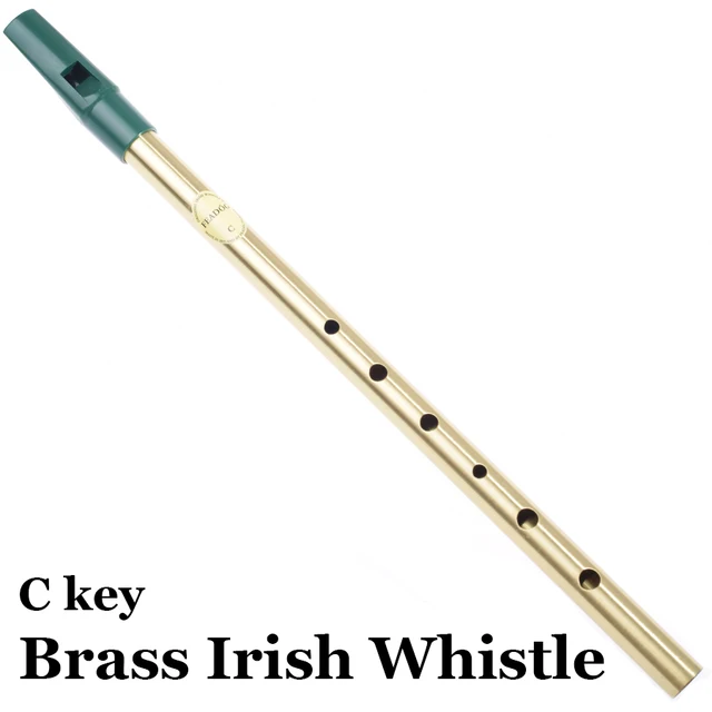 Irish Whistle Flute C key Brass Tin Whistle Piccolo Pennywhistle Feadog