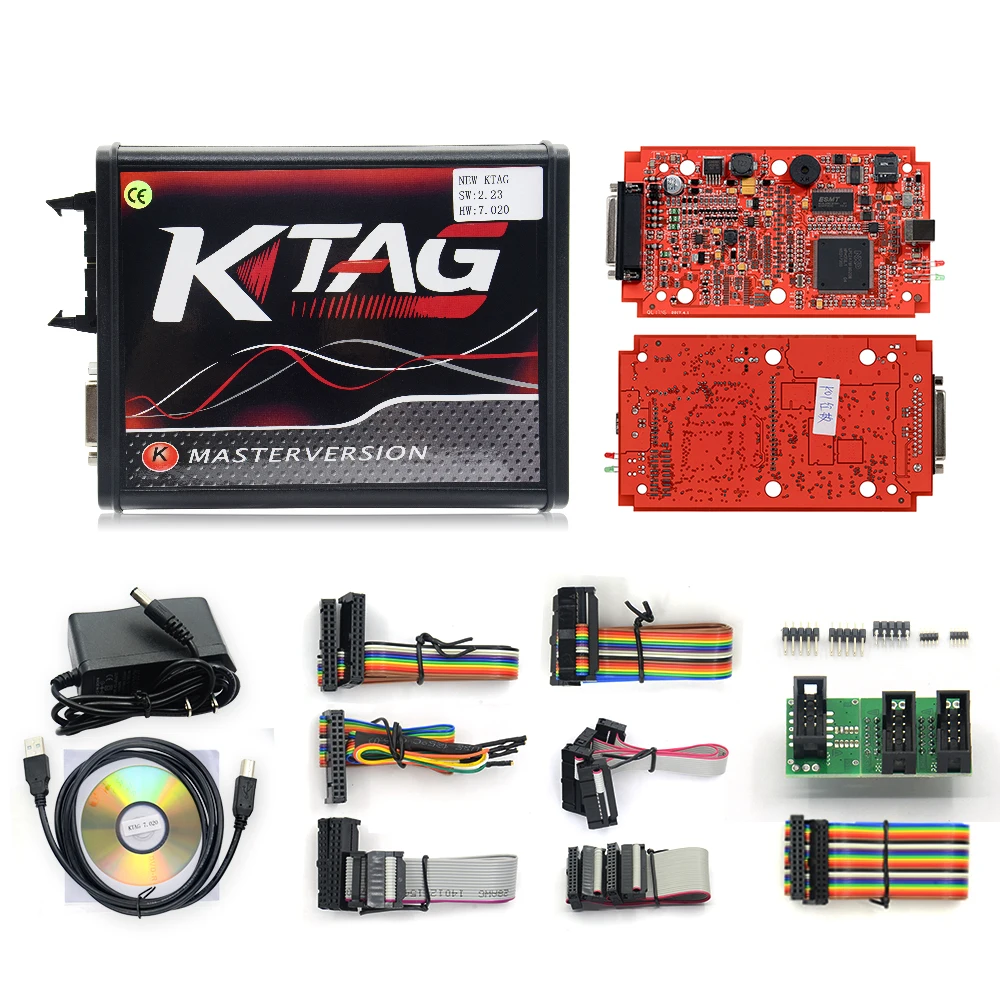 Большая Акция KESS V2 V5.017 v2.47 2.47EU Red PCB No Token Limited ECM Titanium KTAG V7.020 Master Version ECU programming
