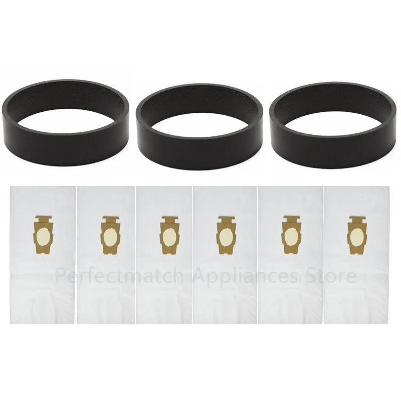6Pcs Universal Dust bag +3pcs Belt for Kirby Belt Hepa Cloth Microfiber dust Bags for KIRBY Sentrial G10 G10E vacuum cleaner parts