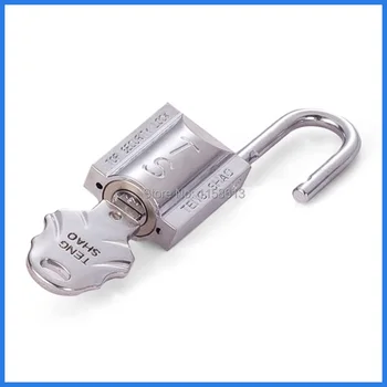 

10 pieces 28mm pickproof chrome plated keyed differently outdoor metal gate padlock