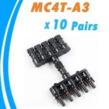 10 pairs M/FM Панели Солнечных Батарей MC4 5 до 1 Т Филиал 30А Панели Солнечных Батарей MC4 Разъем Кабеля Муфта Combiner Панели Кабельных Разъемов